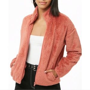 Faux Fur Zip Jacket